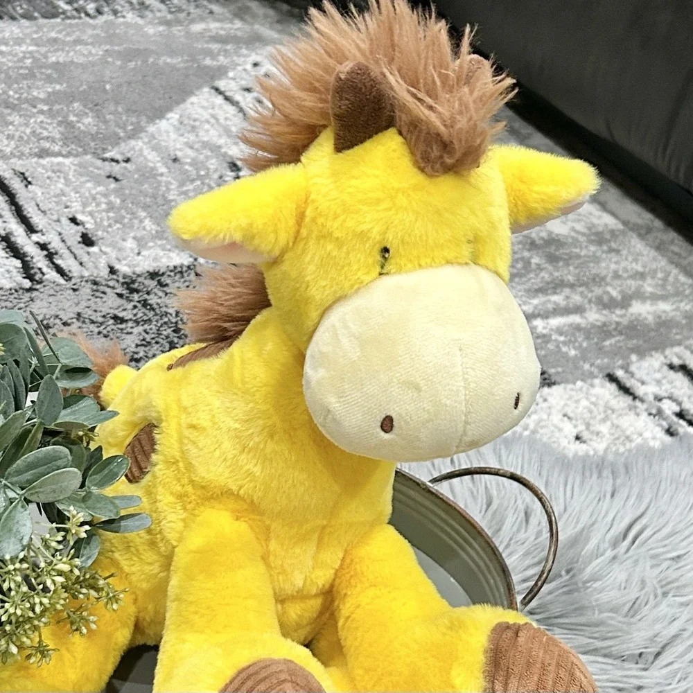 Giggle Scape Yellow Giraffe Plush Sitting 14